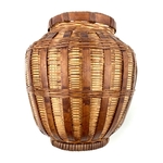 Vase ou pot vannerie vintage et durable | Boutique BrocUp