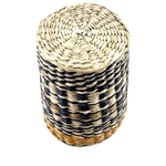 Cache-pot raphia décoré vintage et durable | Boutique BrocUp