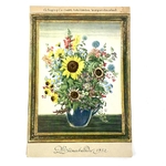 Calendrier floral allemand Blümenkalender 1952 vintage et durable | Boutique Broc'Up
