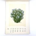 Calendrier floral allemand Blümenkalender 1952 vintage et durable | Boutique BrocUp