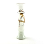 Vase opaline décor femme vintage et durable | Boutique Broc'Up