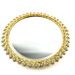 Miroir laiton et perles vintage et durable | Boutique BrocUp