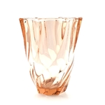 Vase verre rose Art Déco vintage et durable | Boutique Broc'Up