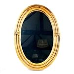 Miroir ovale rotin vintage et durable | Boutique Broc'Up