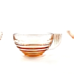 Tasses verre rose Art Déco vintage et durables | Boutique BrocUp