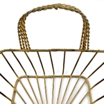 Panier métal doré vintage et durable | Boutique BrocUp