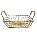 Panier métal doré vintage et durable | Boutique Broc'Up
