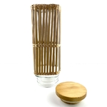 Grand bocal habillage bambou vintage et durable | Boutique BrocUp