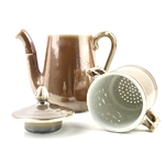 Cafetière porcelaine à feu vintage et durable | Boutique BrocUp