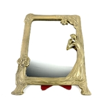 Miroir cadre laiton Art Nouveau vintage et durable | Boutique BrocUp