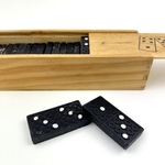 Jeu de dominos bois artisanal vintage et durable | Boutique BrocUp