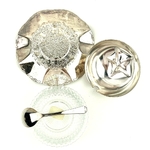 Confiturier pomme cristal et métal argenté vintage et durable | Boutique BrocUp