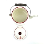 Ancienne bouilloire tôle émaillée décorée vintage et durable | Boutique BrocUp