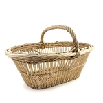 Panier osier brut vintage et durable | Boutique Broc'Up