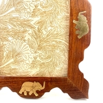 Cadre photo bois exotique décor éléphants vintage et durable | Boutique BrocUp