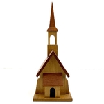 Tirelire église en bois vintage et durable | Boutique BrocUp