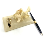 Porte-stylo colombes en marbre vintage et durable | Boutique BrocUp
