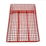 Range-couverts grillage rouge vintage et durable | Boutique Broc'Up