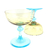 coupes à champagne cristal bicolore vintage