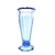Vase verre bleu Art Déco vintage et durable | Boutique Broc'Up