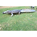 STATUE CROCODILE METAL RECYCLE COTE