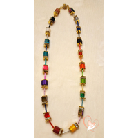 Collier perles polaris multicolors
