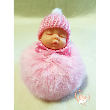 4-au coeur des arts - Bébé porte cles pompon