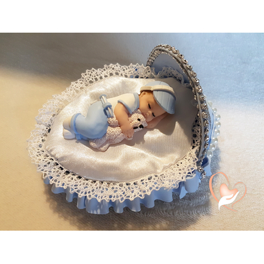 8-au coeur des arts-Veilleuse couffin lumineux bebe garçon-ours