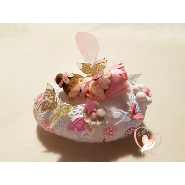 91-au coeur des arts-Veilleuse galet lumineux bebe fille fee clochette