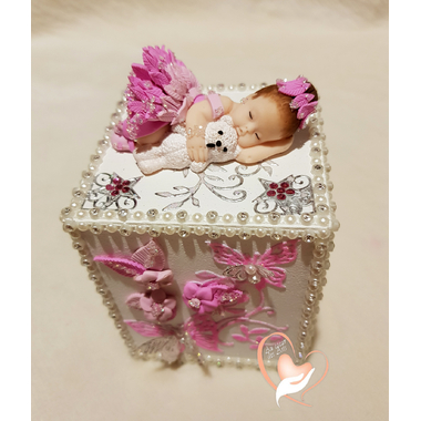 au coeur des arts-tirelire bebe fille