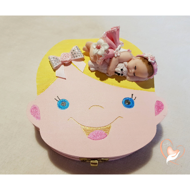 45-Boite à dents de lait bébé fille - au coeur des arts
