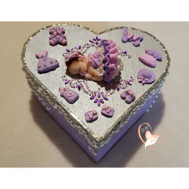 24-Boîte de naissance parme et grise-aucoeurdesarts
