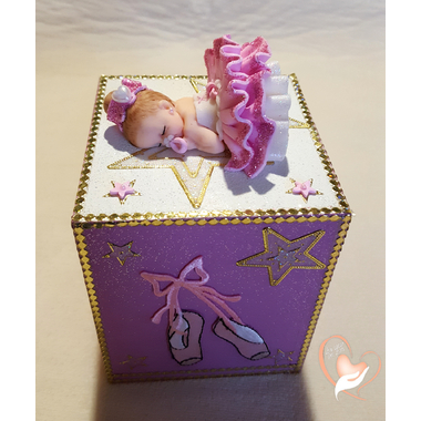 15A-Tirelire bébé ballerine - au coeur des arts