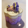Boîte à dents de lait ou à dragées en forme de fleur bébé fille - au coeur des arts