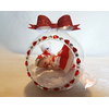 Bébé fille dans sa bulle - boule de noël - au cœur des arts