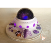 Veilleuse lampe lumineuse sur socle en bois bebe fille - au coeur des arts