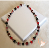 Collier Stendhal rouge et noir - au coeur des arts