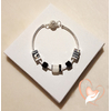 Bracelet Safary zébré argent- au coeur des arts