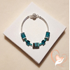Bracelet élégance Lagon argent- au coeur des arts