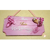 Plaque de porte bébé fille - au coeur des arts