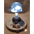 109B-Veilleuse lampe lumineuse sur socle en bois bebe garçon - au coeur des arts