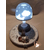 111B-au coeur des arts-Veilleuse lampe lumineuse sur socle en bois bebe garçon