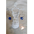 7-boucle perle de cristal monture argent forme coeur 8 g L 4 cm  N° 2 10 € logo