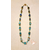 28-Collier perles polaris bleues chaine palqué or- au coeur des arts