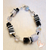 41-Bracelet perles polaris noires et grises- au coeur des arts