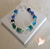 50-Bracelet Emeraude bleu vert- au coeur des arts