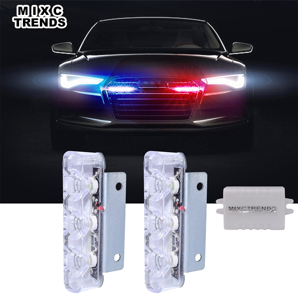 2 pièces tuning, 3 LED lumière stroboscopique - Accessoires Extérieur -  TopTuning