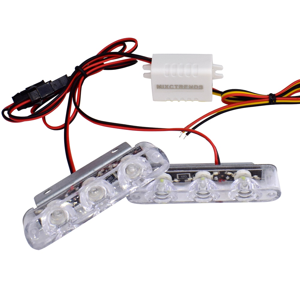 2 pièces tuning, 3 LED lumière stroboscopique - Accessoires Extérieur -  TopTuning