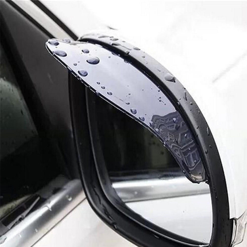 Noir-2-pi-ces-PVC-voiture-r-troviseur-autocollant-pluie-sourcil-coupe-froid-auto-miroir-pluie