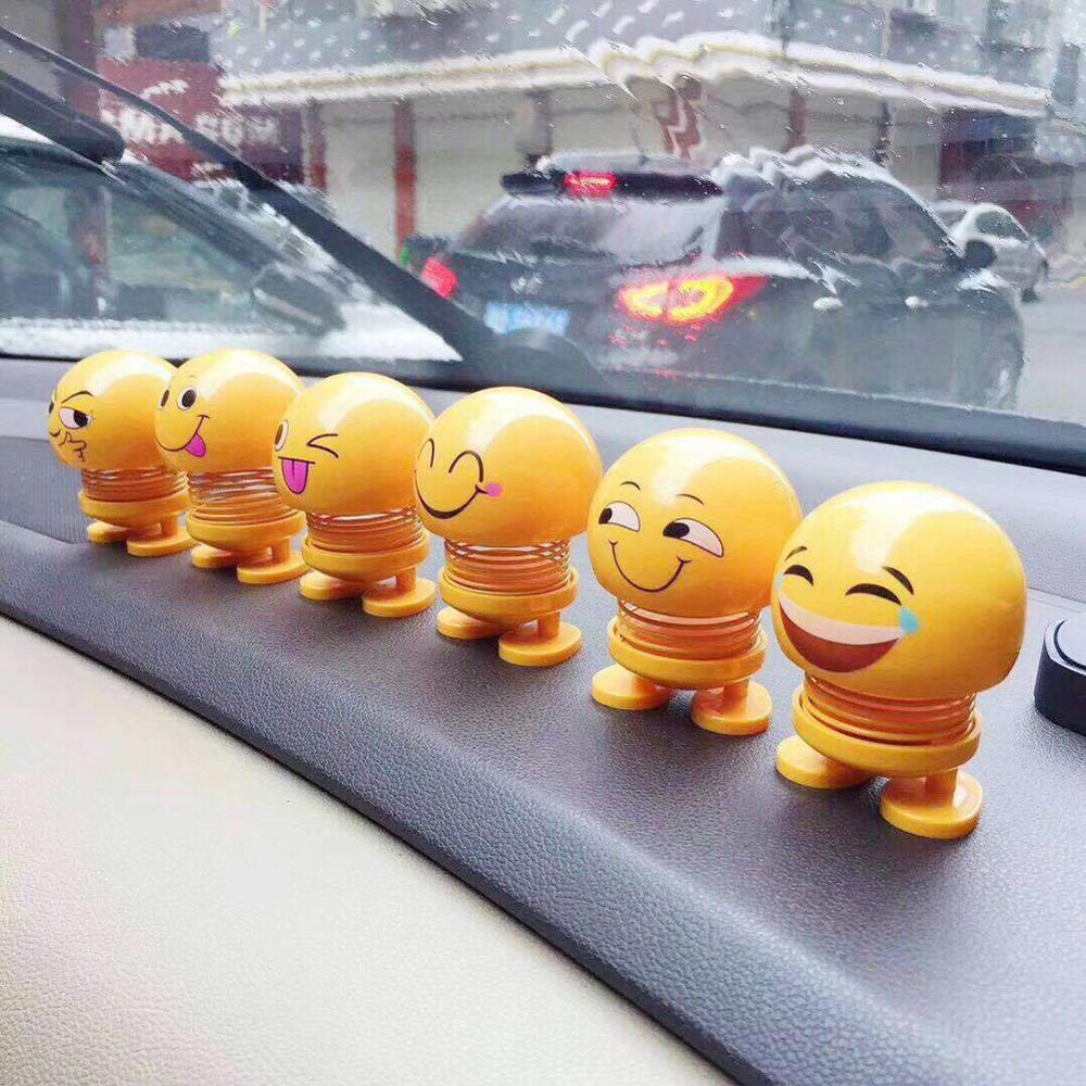 VODOOL-voiture-style-ornements-dessin-anim-dr-le-Emoji-Shaker-printemps-jouet-Auto-d-coration-int